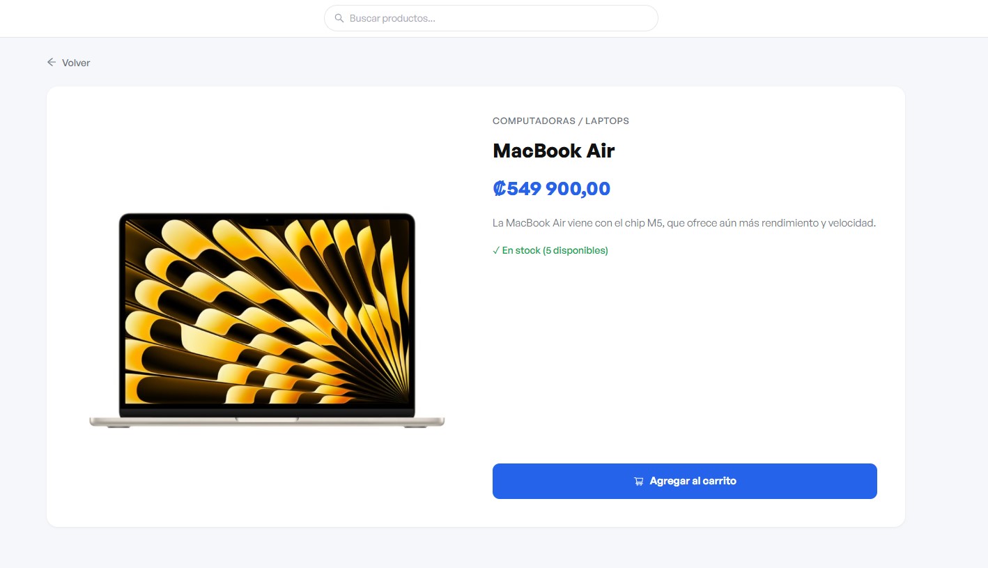 Capturas del catálogo de productos 2